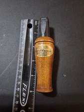 WOOD CROW CALL PROTEKTOR MODEL BY SMITH GAME CALLS VINTAGE 4-3/4" NICE