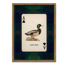 Vintage Mallard Duck Wall Art Cottage Core Hunting Lucky Duck Wall Decor Pict...