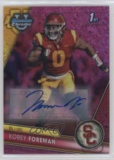 2023 Bowman U Chrome Fuchsia Mini-Diamond Refractor /150 Korey Foreman Auto 2h5
