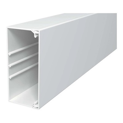 OBO Bettermann Vertr Wand+Deckenkanal m.Obert. 60x130mm,PVC WDK60130RW 2 Stk