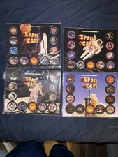 Space Caps Complete Collection 1-4 Pogs vintage sealed pog milk caps