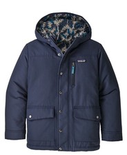 Patagonia Boy's Sz L (12) Full Zip Snap Aztec Sherpa Lined Infurno Hooded Jacket