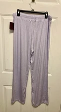 NWT Felina Women's Drawstring Waist Solid Key Item Lounge Pants Purple  Size XL