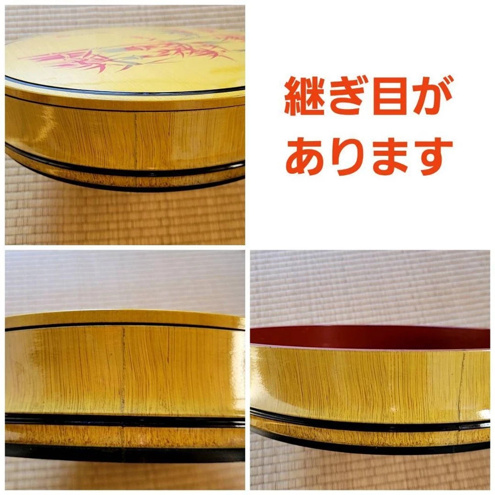 Single-Tiered Wooden Sushi Barrel Bento Box With Lid Artist Quality