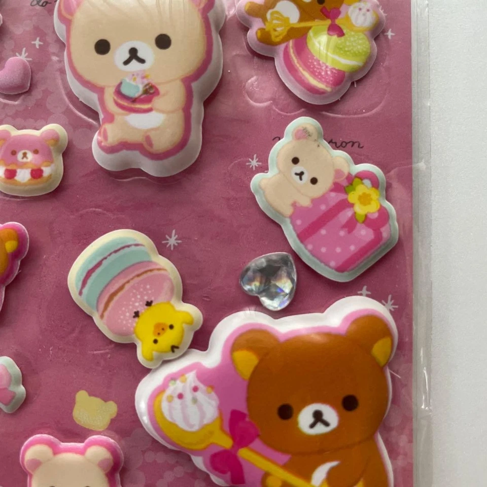 Adesivi SanX Rilakkuma 2012 Fun & Squishy usati, rari retrò - Immagine 4 di 4