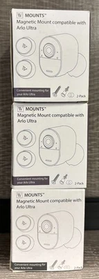 WASSERSTEIN Lot of 3 Arlo Ultra/Ultra 2 and Pro 3/Pro 4 Indoor/Outdoor Magnetic Mounts