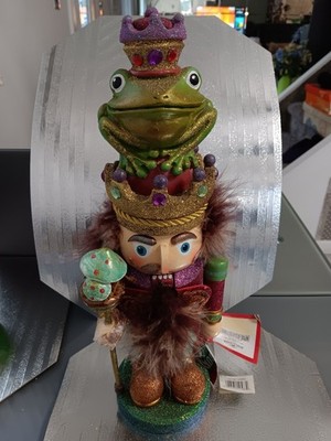 See Description Kurt Adler Hollywood Frog Prince Nutcracker 16.5'' Small Hole