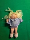 Cabbage Patch Kids Doll W/ Blonde Yellow Hair, Blue Eyes & Pigtails!