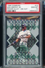 1996 Donruss Power Alley Die-Cut Ken Griffey Jr PSA 10 GEM MT /500 Ultra Rare
