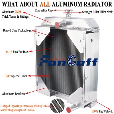 Aluminum 3 CORE Radiator For Allis Chalmers Tractor D17 Gas& LP 70229702 US