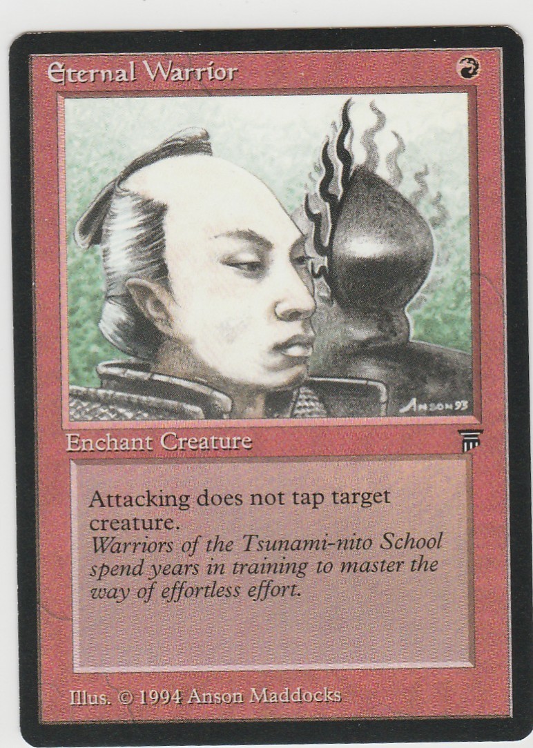 Magic the Gathering ~ MTG ~ 1x Eternal Warrior ~ LEGENDS ~ M/NM