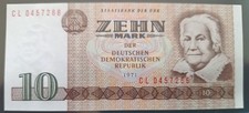 10-Mark-Banknote DDR 1971,,Clara Zetkin,"R 359,UNC,Kassenfrisch (I),