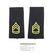 US Army SERGEANT FIRST CLASS SFC E-7 Shoulder Marks Epaulet ASU Large