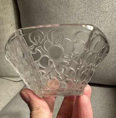 René Lalique Raisins Six Pans No. 3102 Bowl 1923 Hexagonal Panel Grapes Cherries