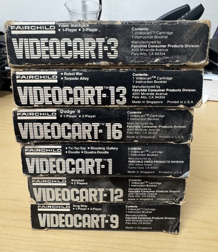 Fairchild Channel F System II CIB mit 15 Videocarts - Classic Vintage Konsole Lot - Bild 7 von 9