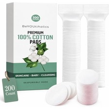 Super Soft Lint-Free Cotton Rounds 100 Pure Cotton Pads for Face, Makeup