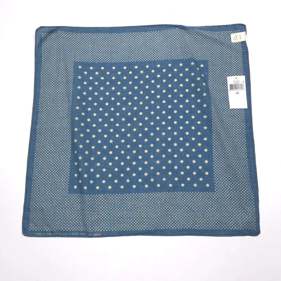 RRL Double RL Indigo Blue Polka Dot Cotton Handkerchief Bandana - Image 2 of 4