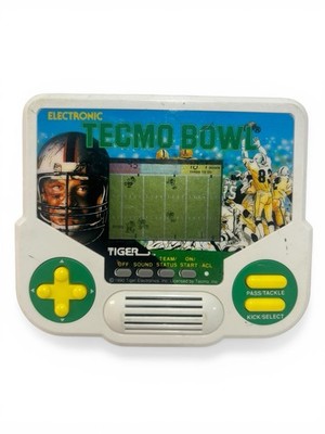 Tested Vintage Electronic Tecmo Bowl Hand Held Video Game 1988 Tiger Electronics