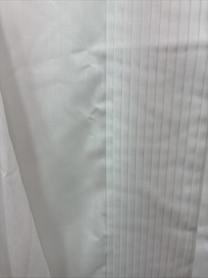New Classix White Long Sleeve Button Up English Shirt XL AA-49 - Image 4 of 4