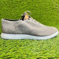 Cole Haan Misha Grand OS Womens Size 6.5 Gray Casual Suede Wingtip Oxford Shoes
