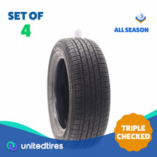 Set Of 4 Used 22560r17 Kumho Eco Solus Kl21 99h - 7.5-932 Set Of 4 Used 22560r17 Kumho Eco Solus Kl21 99h - 7.5-932