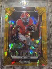2025 Panini Prizm Draft Picks New Recruits Trevor Etienne #24 Gold Ice Prizm 