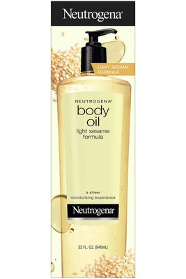 Neutrogena Sesame Body Oil 32oz - Hydrating Dry Skin Care, New Sealed
