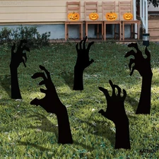 KatchOn, Scary Hand Yard Signs with Stakes – Large, 16inch | Black 