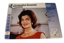Jacqueline Kennedy First Lady , Story of America   Grolier Card 1995 issue