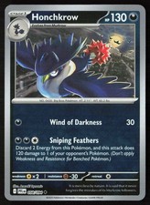 Honchkrow #58/94 (Reverse Holo) (LP) ME02: Phantasmal Flames PFL Pokemon