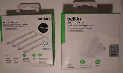 Belkin BoostCharge USB-C 20W inkl. Belkin USB-C Kabel - OVP + NEU