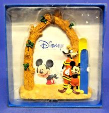 Disney Photo Frame Mickey Mouse and Goofy 4  x 6  Picture Resin Beach Surfing