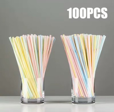 Colorful Flexible Straws   Party, Wedding, Kitchen Bulk 100pcs