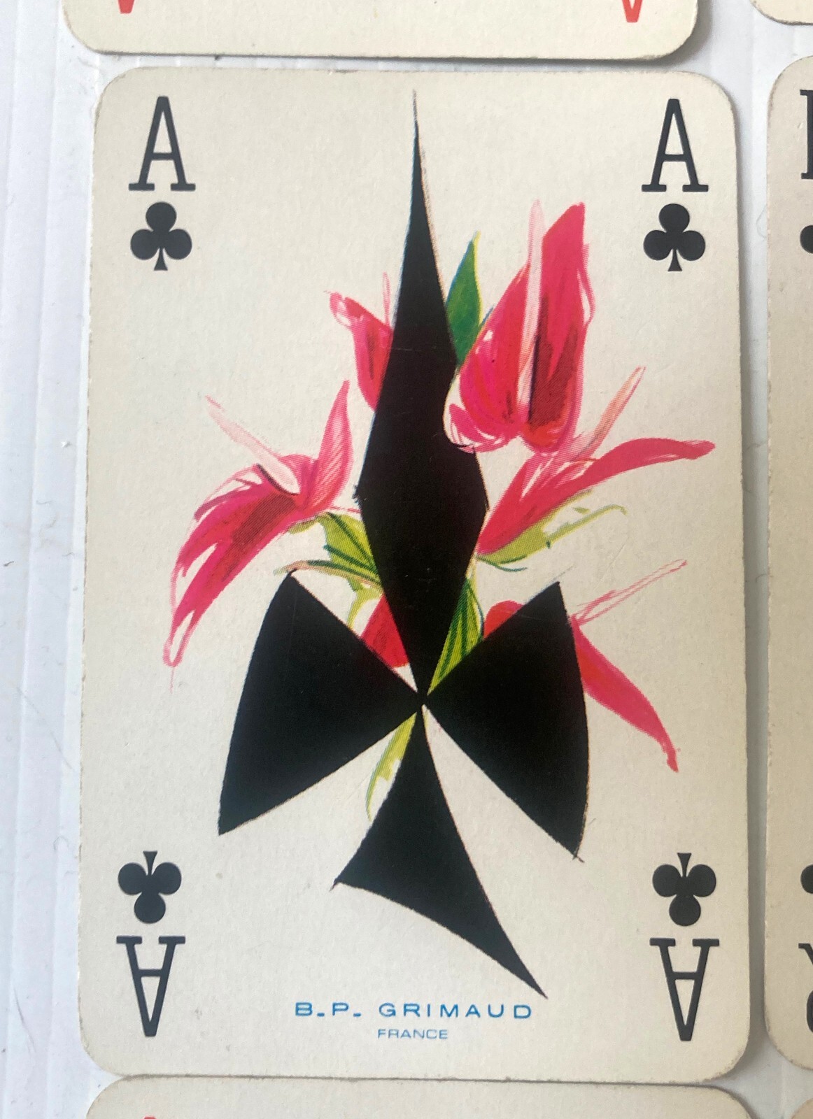 Double deck playing cards Grimaud Banque des Antilles françaises Hodges design