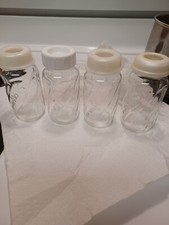 Evenflo 4 oz Twist Classic Real Glass Baby Bottles BPA Free No Nipples Set Of 4