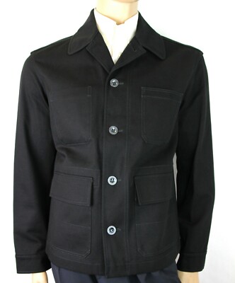 BURBERRY - 『みーたんまむ』バーバリー♡アナトリエ　ジャケット $1595 Burberry Men's London Black Canvas Mohawk Face Paint Jacket