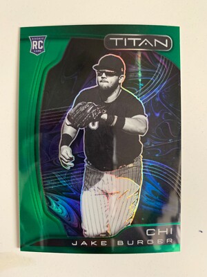 2022 Panini Titan green rc JAKE BURGER #ed 66/75! Chicago White Sox