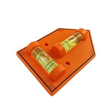 Spirit Level 72mm x 40mm T Type Bubble Gauge Triangular Orange Oil Leveler UK