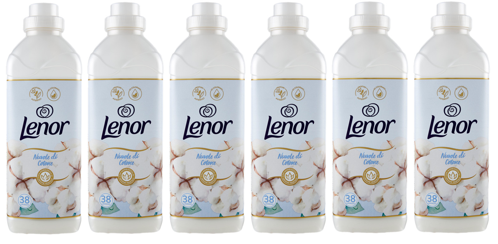 Lenor Nuvole di Cotone Pack x6 | L'Ammorbidente n.1 per il tuo bucato