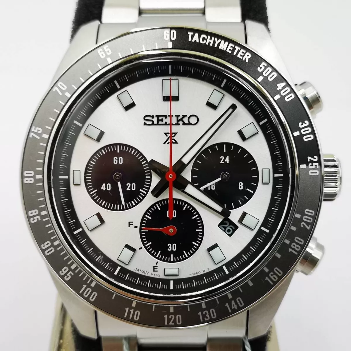 SEIKO PROSPEX SPEEDTIMER SBDL095 Panda Solar Chronograph Men'