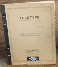 Teletype Printing Telegraph Systems Bulletin 141 -Issue 3 -March 1942