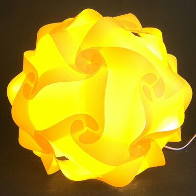 Bzwoyk 30 PCS Yellow IQ Puzzle Jigsaw Light Lamp Shade Ceiling Lampshade 25-40cm