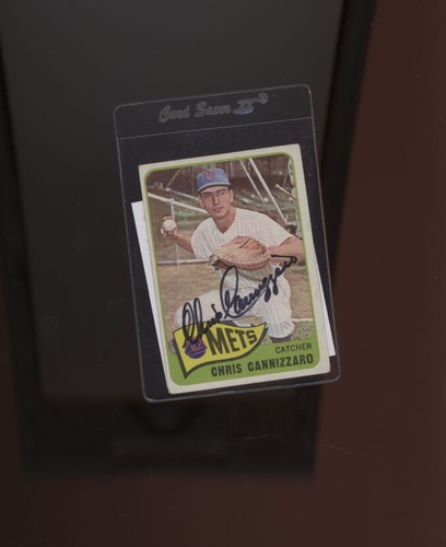 Chris Cannizzaro New York Mets 1965 Topps signed auto Beckett auth - 第 1/2 張圖片