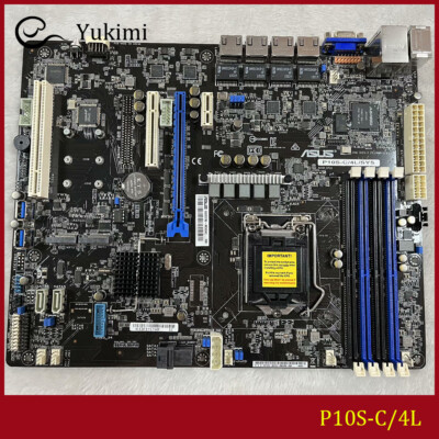 FOR ASUS P10S-C/4L DDR4*4 128GB LGA 1151 VGA ATX Server