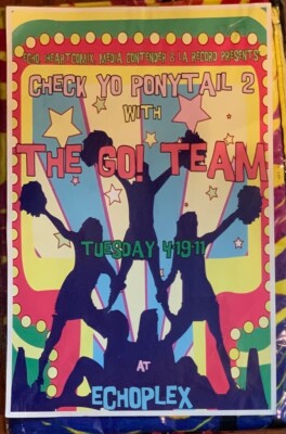 THE GO! TEAM 2011  poster 11'' x 17''  FREE SHIPPING