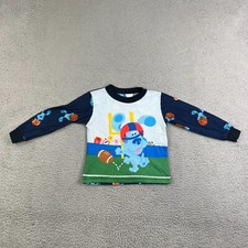 Vintage Blues Clues Shirt 5T-6T Pajamas Football 2000 Fuzzy