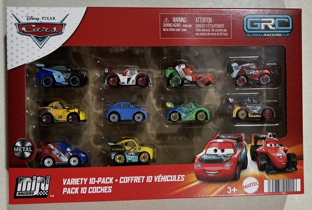 NEW 2024 GRC Disney Pixar Cars Mini Racers 10 PACK Global Racers