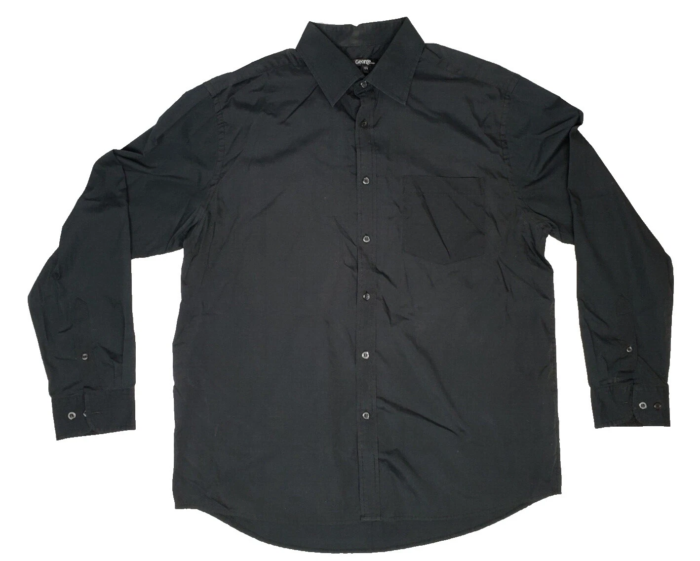 Camisas de vestir negro George para hombres