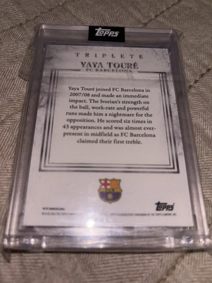 Yaya Touré Topps Auto 71/99 Triplete Foto 2 de 4