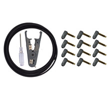 Kit de cables de pedal de guitarra sin soldadura paquete de 6 para pedalera ángulo recto bajo perfil